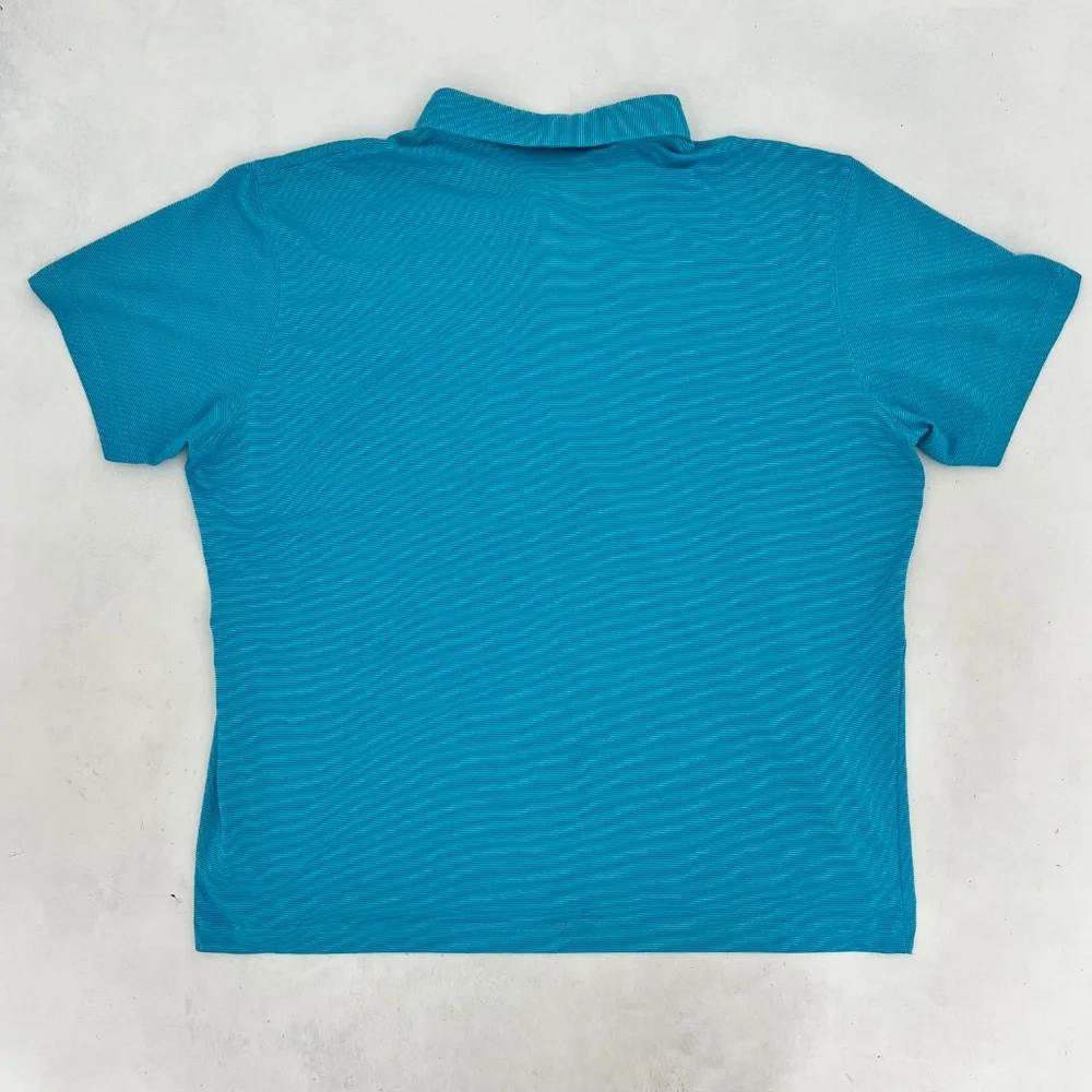 Columbia Mens XXL Polo Shirt Blue Omni-Wick Advanced Evaporation Short Sleeve‎